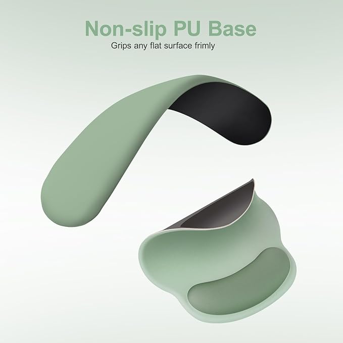MOSISO Wrist Rest Support for Mouse Pad&Keyboard Set, Circle Curved Ergonomic - Image 5