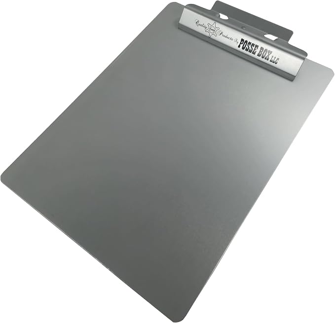 Posse Box - Flat Clipboard LR-125 · Anodized Aluminum Silver · 12.5" x 9.25" - Image 4