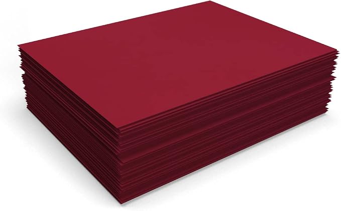 LUXPaper 8.5" x 11" Paper | Letter Size | Garnet Red | 80lb. Text | 1, 000 Qty - Image 4