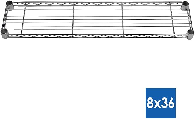 Shelving Inc. 5-Tier Chrome Wire Shelving, Modern/Industrial Style, 800lbs - Image 2