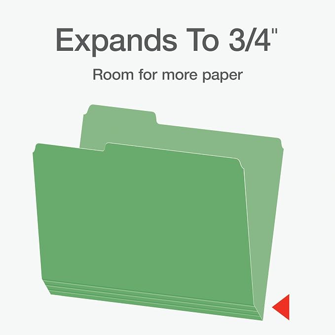 Pendaflex Heavy Duty File Folders, 50 Pack, Letter Size, 3 Tabs, Extra Durable - Image 6