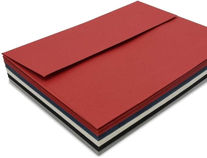 A7 Red Invitation 5x7 Envelopes 100 Pack- Self Seal, Square Flap, invitations - Image 7