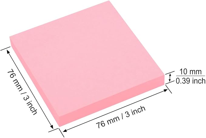 ZCZN 400 Sheets Pop-up Sticky Notes, 3 x 3 Inches, 4 Pads Bright Color - Image 2