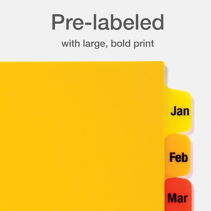 Oxford Plastic Monthly Dividers - Image 4