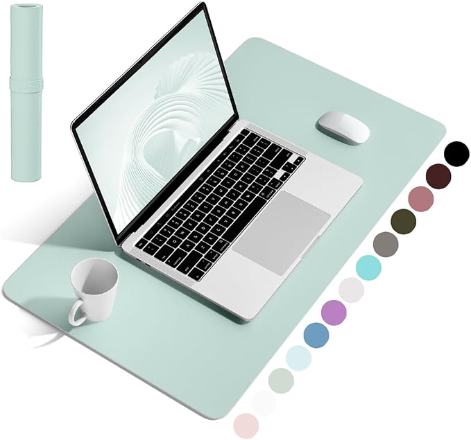 YSAGi Non-Slip Leather Desk Pad, Waterproof Laptop Computer Desk Keyboard Mat by YSAGi