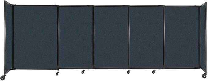 Versare Straightwall Sliding Portable Wall Partition | Freestanding Office by VERSARE