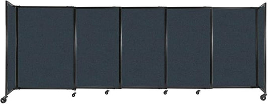 Versare Straightwall Sliding Portable Wall Partition | Freestanding Office by VERSARE