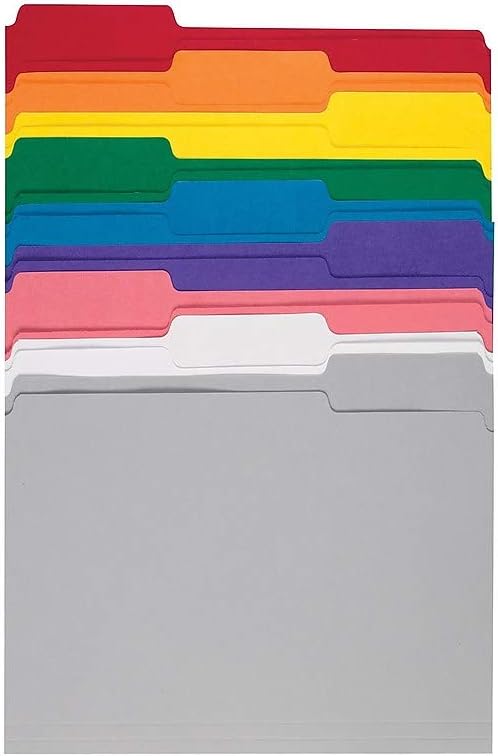Staples File Folders, Letter Size, 1/3‑Cut Tabs, Durable 10.5‑Point Paper Stock - Image 4