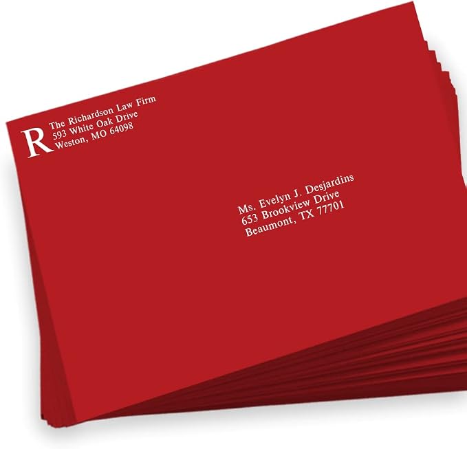LUXPaper 9 x 12 Booklet Envelopes | Ruby Red | 80lb. Text | 250 Qty - Image 5