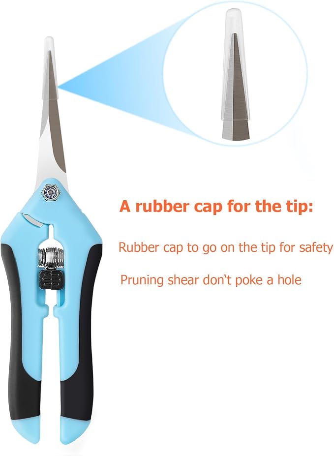 BEoffer 4 Pack Pruning Shears, 6.5 Inch Garden Scissors Gardening Hand Pruning - Image 4