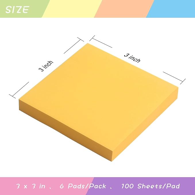 Sticky Notes 3x3 Self-Stick Notes Pads - Image 3