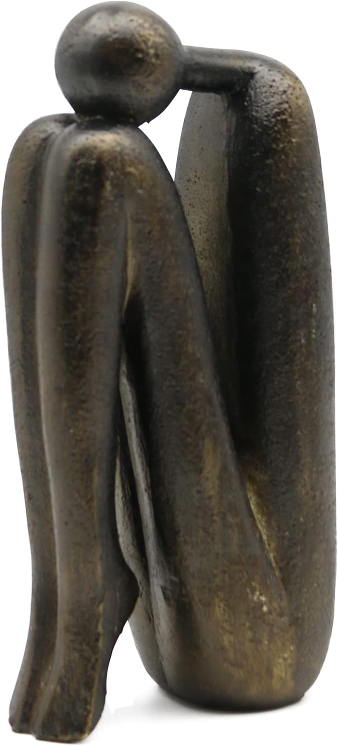 Lukitas Thinker Decorative Bookends, Non-Slip Book Holder, Book Ends - Image 9