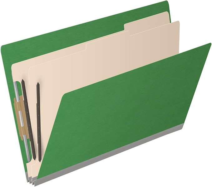 Ecom Folders End Tab Pressboard Classification Folders | Legal Size 25 Pt Stock - Image 2