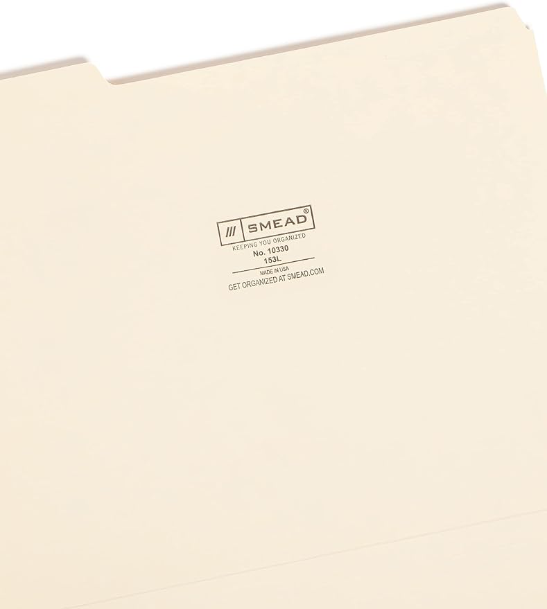 Smead File Folder, 1/3-Cut Tab, Letter Size, 100 Per Box - Image 3