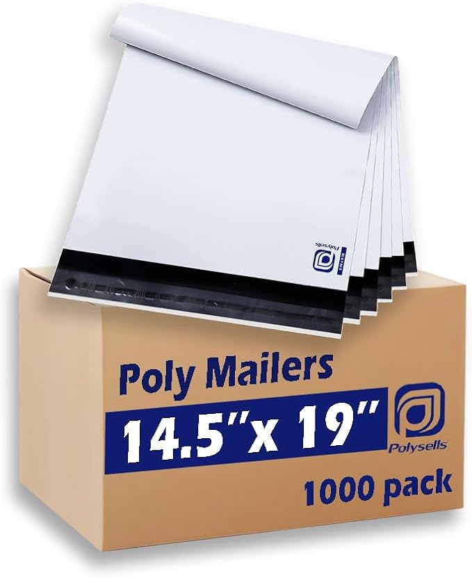 POLYSELLS Poly Mailers Shipping Envelopes, Strong Adhesive Sealing, Waterproof by POLYSELLS