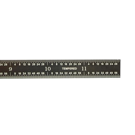 PEC Tools 12" Flexible Metal Ruler, Stainless Steel - Image 3
