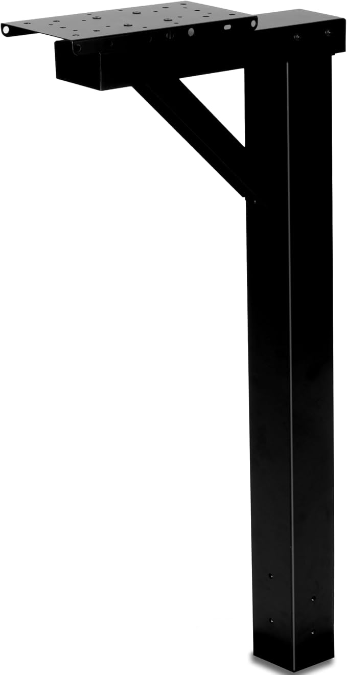Ilyapa Black Metal Mailbox Post by Ilyapa