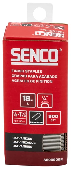 SENCO A809909R 18 Gauge, 1/4" Crown Finish Staples, 1/2" - Image 2