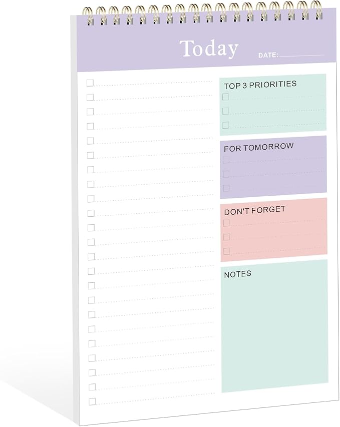 Weekly To Do List Notepad, Undated Planner by VALOME