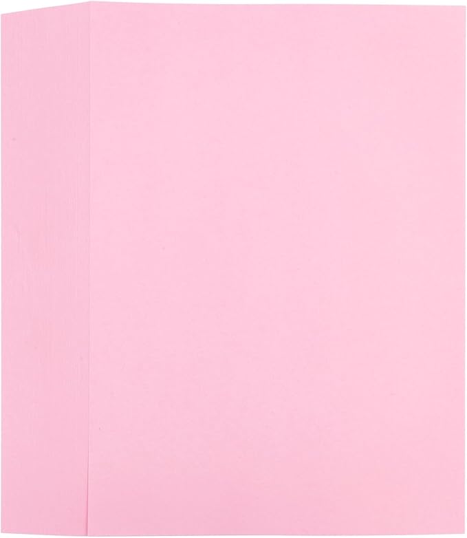 M&G 100 Sheets Pink Copy Printing Paper, 8.3 X 11.7 inch Colored Printer Papers, Pink Construction Paper for Card Making Scrapbooking School Office Party DIY Craft-DeskLoop Office