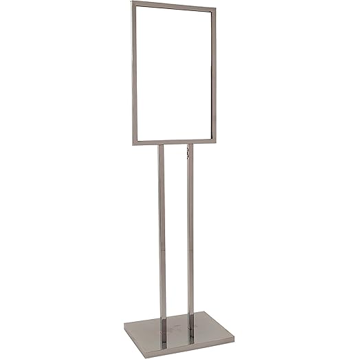 Econoco BH23 Bulletin Sign Holder with Extra-Heavy Raised Base, 14" x 22"-DeskLoop Office