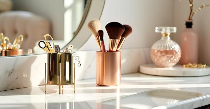 Gold Pen Holder Pen cup & Pen Holders Desk Accessores - Image 3