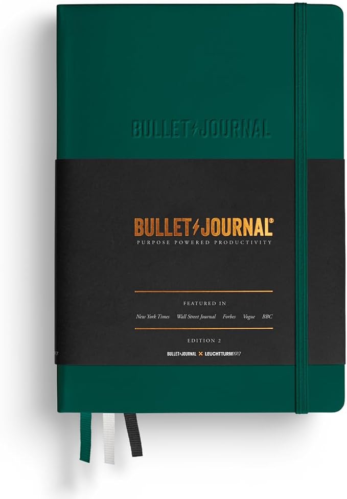 LEUCHTTURM1917 368952 Bullet Journal Edition 2 Green23, Medium A5, 206 Numbered by LEUCHTTURM1917