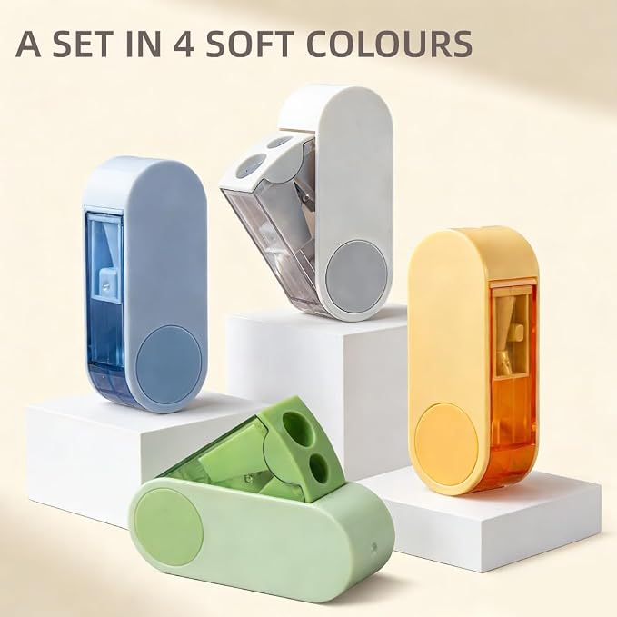 Dual-Hole Pencil Sharpener 4 Pack - Image 5