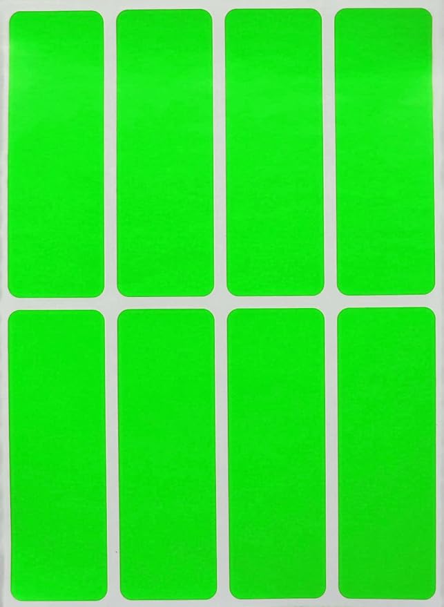 3x1 inch Rectangle Sticker Organizing Labels by RoyalGreen