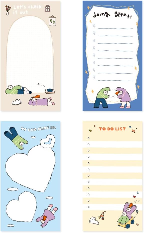 Monolike Memopad Olly Molly Weekend SET by Onlythingsilike