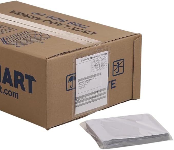 100 Units, 4.5"x5.5" Clear Packing List Shipping Pouches – Heavy Duty by USPACKSMART