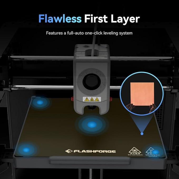 FLASHFORGE Adventurer 5M 3D Printer with Fully Auto Leveling System, Max 600mm/s High-Speed, 280℃ Quick-Detach Nozzle, CoreXY Structure for Superior Print Quality, Rookies & Experts Smart Choice-DeskLoop Office