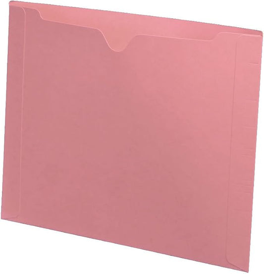 11 pt Pink Color Jacket, Letter Size, Dental Style by Ecom+Folders