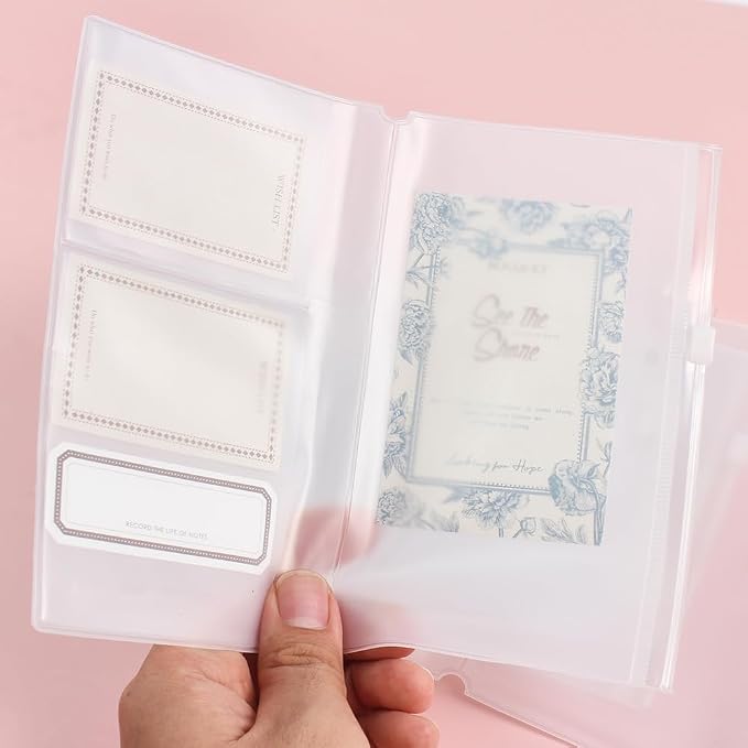 Clear Zipper Pocket for Travelers Notebook, 4 Insert Personal Size Pouch Refill - Image 8