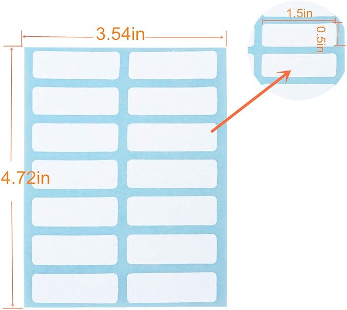 File Folder Labels Name Filing Envelopes Label Stickers, 0.5 x 1.5 in, Small - Image 3