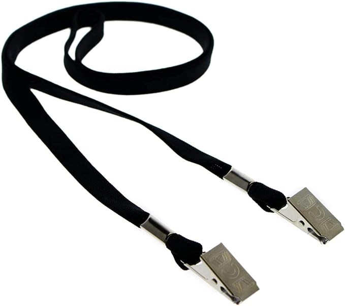 5 Pack - Double Ended Lanyards - Comfortable Premium Economy Neck Strap Ear by SpecialistID