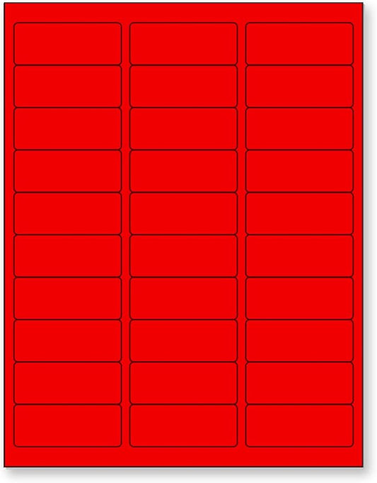 NextDayLabels - 8-1/2 x 11 Neon Color High Light Fluorescent Labels by NextDayLabels
