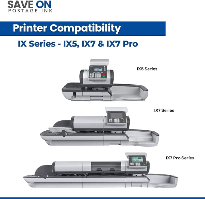 Compatible IXINK57HC Quadient Neopost Ink Cartridge (High Capacity) - Vibrant Fluorescent Red Printer Ink Cartridge for IX-5, IX-7 & IX-7 Pro Series Mailing Systems - Replacement Inkjet Printer Ink-DeskLoop Office