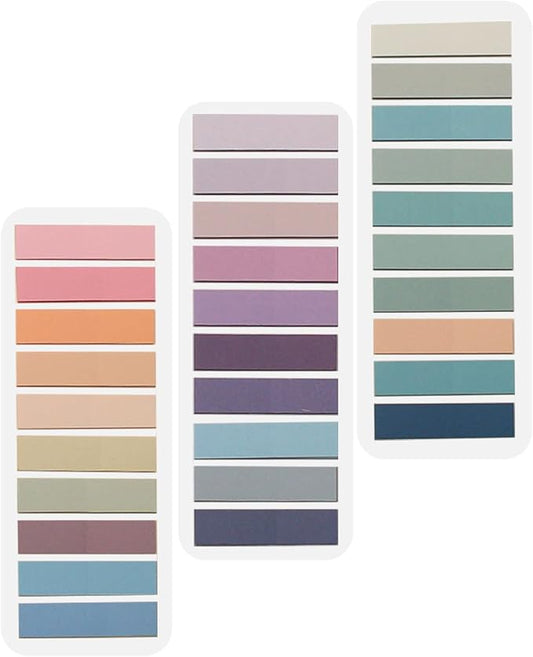 ELII 600 Pcs Page Markers Sticky Index Tabs,Transparent Sticky Notes,Morandi Book Page Tabs, Writable and Repositionable Flag Tabs Stickers-DeskLoop Office