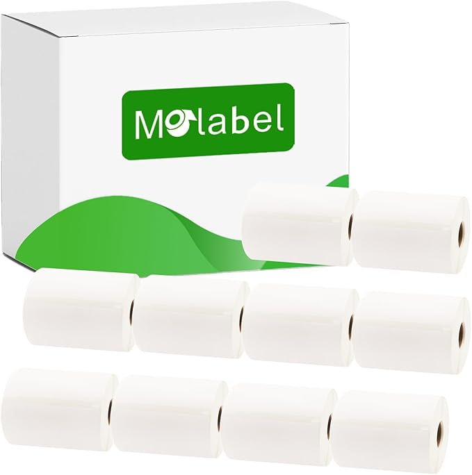 Replacement for Shipping Labels 4"x6" Direct Thermal Printer Labels 4XL 1744907 Lables for Dymo Roll,Zebra,Address Internet Postage Thermal Labels[10 Rolls,2200 Labels]-DeskLoop Office