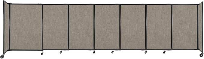 Versare Straightwall Sliding Portable Wall Partition | Freestanding Office by VERSARE