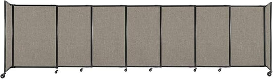 Versare Straightwall Sliding Portable Wall Partition | Freestanding Office by VERSARE