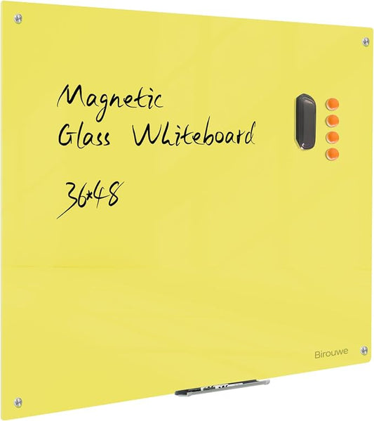 Magnetic Glass Dry Erase Board by Unknown