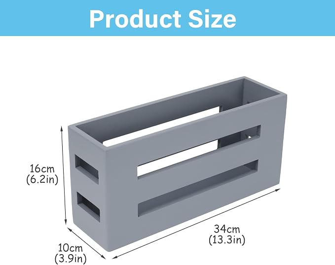 Magazine File Holder, Standing Wooden Magazine Rack, Desk Folder Organizer - Image 3