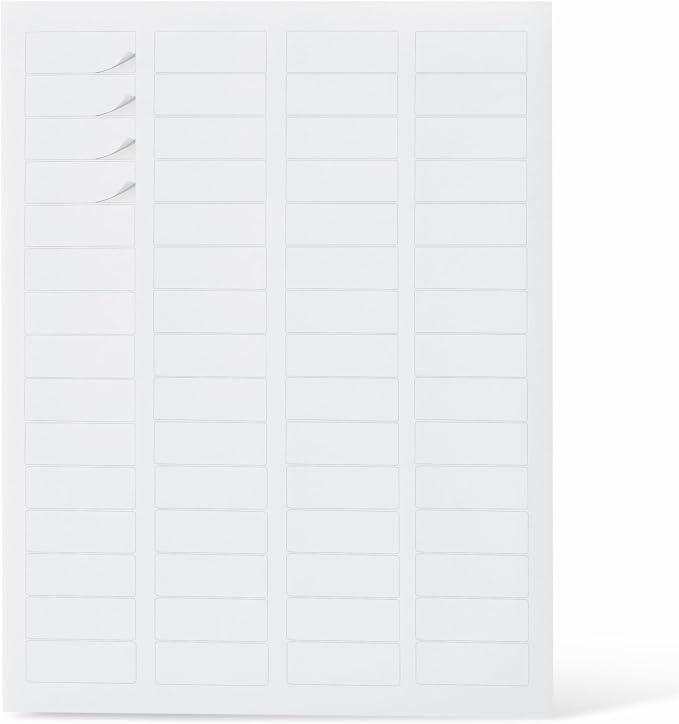 Amazon Basics Printable Address Labels, 2/3" x 1-3/4", 3000 Blank Mailing Labels by AmazonBasics