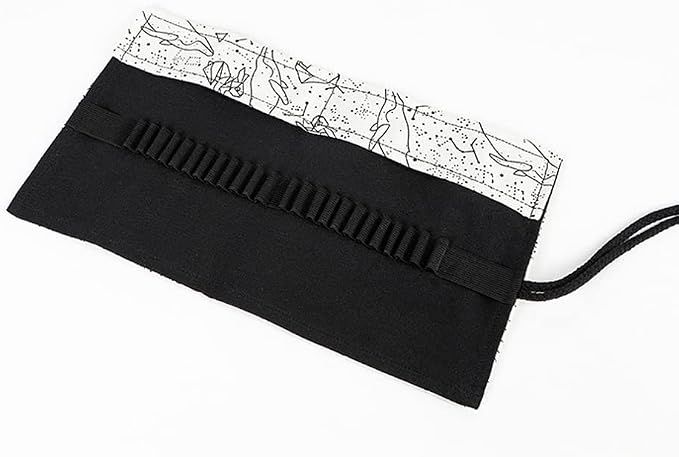 DIYOMR 24/36/72 Slots Pencil Wrap Pencil Rolls, Artist Colored Pencils Roll Up - Image 9