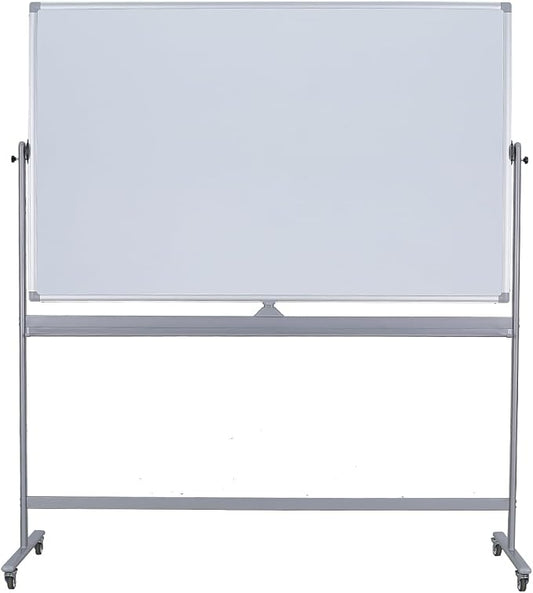 DexBoard Large Double Sided Whiteboard 72x40 inches on Wheels, Height by DexBoard