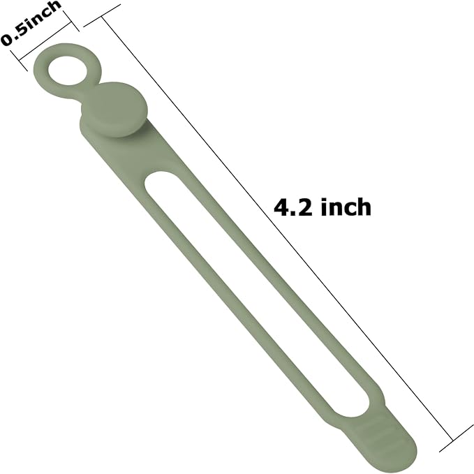 16Pcs Silicone Cable Ties Cord Organizer - Image 2