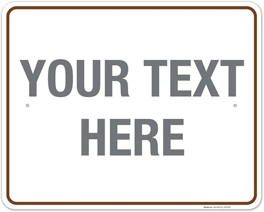 Custom Sign, Personalized Metal Signs, Customize by SigoSigns