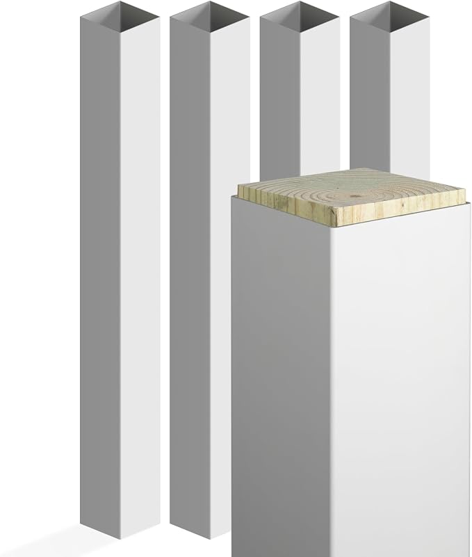 Weatherables 4x4 Post Sleeve – Weatherproof Premium Outdoor Vinyl Post Cover by Weatherables